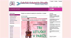 Desktop Screenshot of divadlo.lubela.imafex.sk